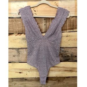 NWOT Free People Lace Bodysuit